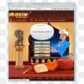 Akinator, Web Genius Yang Bisa Menebak Character Yang - Akinator Question, HD Png Download - akinator png