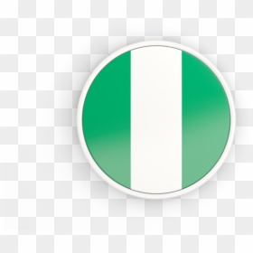 Round Icon With White Frame - Circle Nigeria Flag Png, Transparent Png - nigeria png