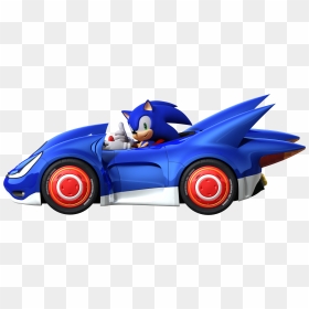 Sonic All Stars Racing Sonic Car, HD Png Download - all stars png