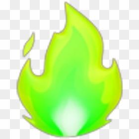 #fire #fuego #green #verde #emoji #freetoedit - Green Fire Emoji, HD Png Download - fire emoji.png
