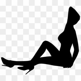 Sensual Naked Nude Girl Pose Woman Women Female Model - Silhouette, HD Png Download - sexy silhouettes png