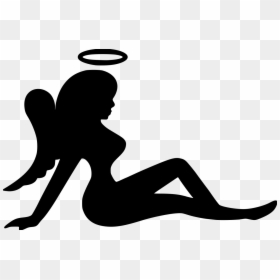 Angel Devil Mud Flap Girl, HD Png Download - sexy silhouettes png
