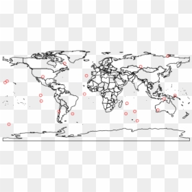 Empty World Map, HD Png Download - world map white png
