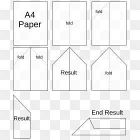 Samolot Z Papieru Szablon, HD Png Download - paper planes png