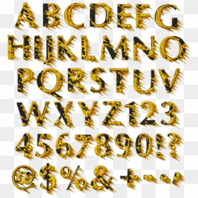 Illustration, HD Png Download - gold glitter letters png