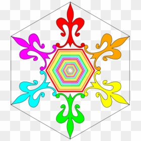 Visual Arts,ornament,symmetry - Coloured Motifs Clipart Png, Transparent Png - floral ornament png