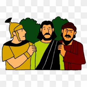 Collection Of Someone - Jesus Is Arrested Cartoon, HD Png Download - arrested png