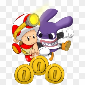 Captain Toad And Toadette Fanart, HD Png Download - mario toad png