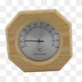 Popular Wooden Square Sauna Room Bimetal Thermometer - Gauge, HD Png Download - thermometer.png