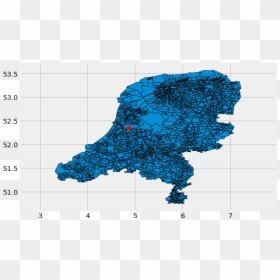 Squased Map - Shape Of The Netherlands, HD Png Download - map point png