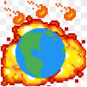 Explosion Pixel Art Png, Transparent Png - blow up png