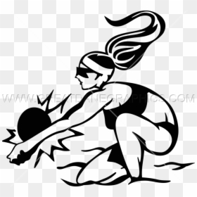 Transparent Volleyball Clipart - Beach Volleyball Drawing, HD Png Download - volleyball outline png
