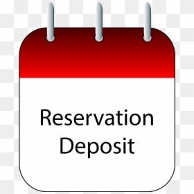 Reservation Deposit Compressed 2500px-blank Calendar, HD Png Download - reservation icon png