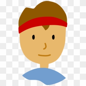 Boy Face - Boys Serious Face Clipart, HD Png Download - guy hair png