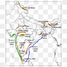 India Map Karakoram Range, HD Png Download - india map outline png