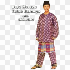 Baju Melayu Teluk Belanga, HD Png Download - png traditional clothing