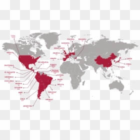 Visa Waiver Program Map, HD Png Download - mapa colombia png