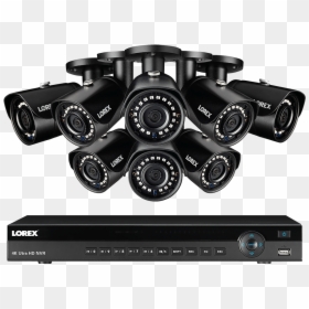 2k Ip Security Camera System With 8-channel Nvr And - Network Video Recorder, HD Png Download - camera record png
