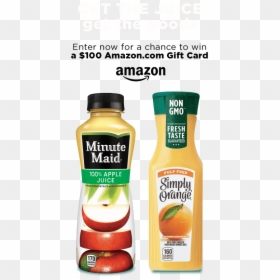 Minute Maid Apple Juice Bottle, HD Png Download - minute maid png