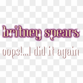 Oops I Did It Again Album Logo - Britney Spears Oops I Did It Again Logo, HD Png Download - spears png