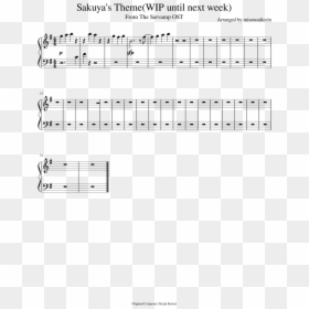 Sheet Music, HD Png Download - sakuya png