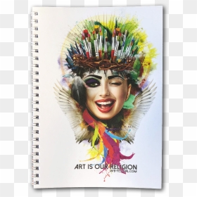 Notepad "art Is Our Religion" - Carnival, HD Png Download - showgirl png
