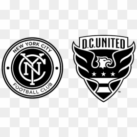 Nycfc D - New York City Football Club Logo Black, HD Png Download - nycfc logo png