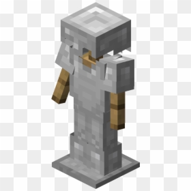 Minecraft Diamond Armor On Armor Stand, HD Png Download - minecraft iron pickaxe png