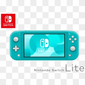 Nintendo Switch Lite Blue - Nintendo Switch Lite Turquoise, HD Png Download - nintendo switch console png