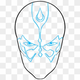 How To Draw Darth Maul From Star Wars - Star Wars Darth Maul Drawing, HD Png Download - sith eyes png