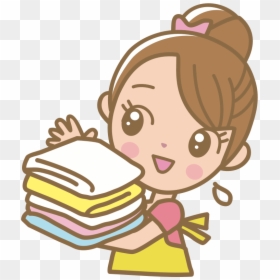 Folded Laundry - Laundry Cartoon Png, Transparent Png - fold png