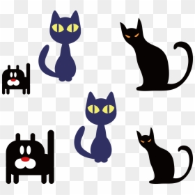 Scottish Fold Kitten Cuteness Clip Art - Black Cat, HD Png Download - fold png