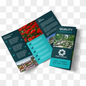 Quality Landscape Tri-fold Brochure Template Preview - Tri Fold Landscape Brochure, HD Png Download - fold png