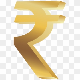 Golden Rupees Symbol Png, Transparent Png - rupee sign png