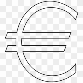 Euro Sign Outline, HD Png Download - rupee sign png
