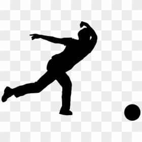 Bowling Silhouette, HD Png Download - bowling png