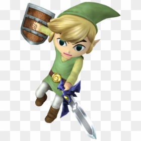 Link Wind Waker Poses, HD Png Download - toon link png