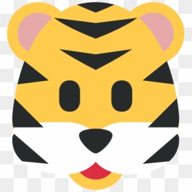 Tiger Emoji Twitter, HD Png Download - smiling emoji png