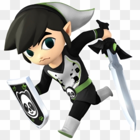 Dark Toon Link Smash, HD Png Download - toon link png