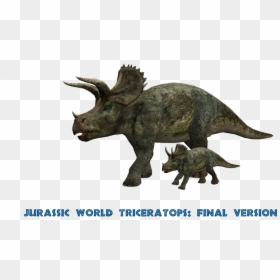 Triceratops Jurassic World Png, Transparent Png - triceratops png