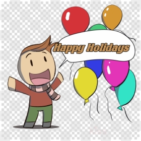 All Happy Holiday Cartoon, HD Png Download - holiday png