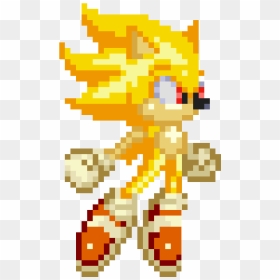 Super Sonic Sprite Gif, HD Png Download - sprite png