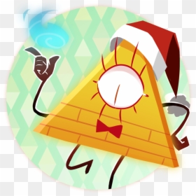 Gravity Falls Merry Christmas, HD Png Download - bill cipher png