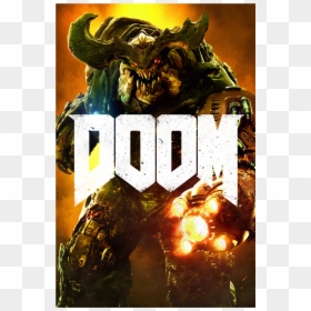 Doom 2016 Cyberdemon Poster, HD Png Download - doom logo png