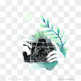 Camera Watercolor Png, Transparent Png - photography camera logo design png
