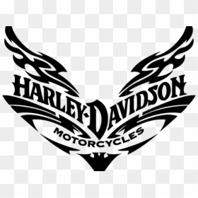 Silhouette Harley Davidson Vector, HD Png Download - harley davidson logo png