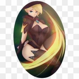 Overwatch Costume Human Hair Color - Cartoon, HD Png Download - witch mercy png