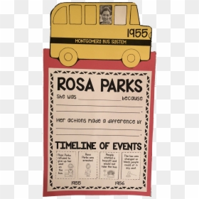 Rosa Parks Timeline Worksheet, HD Png Download - rosa parks png