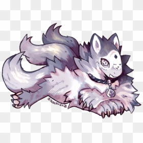 A Friend’s Starry Eyed Dog-like Creature - Illustration, HD Png Download - noivern png