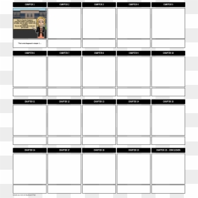 Chapter Storyboard Template Pdf, HD Png Download - book template png